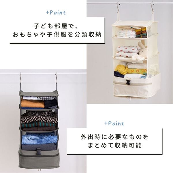 iellio（イエリオ）の「吊り下げ圧縮トラベルポーチ（その他日用品・趣味雑貨）」｜詳細画像