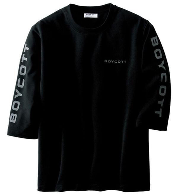 「＜ボイコット＞大人のスタイリッシュＴシャツ（メンズＴシャツ）」｜黒
