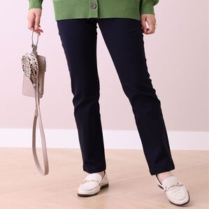 BELLUNA（ベルーナ）の「抗菌防臭！裏起毛美スマートパンツ（フルレングスパンツ）」｜ネイビー