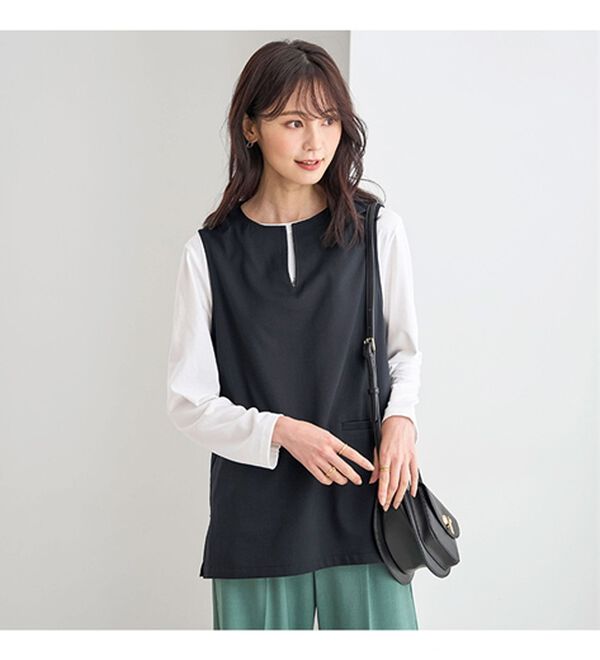 BELLUNA（ベルーナ）の「【４点セット】＜５つのラクが嬉しい！＞洗える！ストレッチ素材４点セットスーツ（その他スーツ）」｜詳細画像