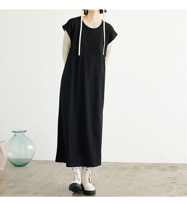 GeeRA（ジーラ）の「２ＷＡＹ袖カッティングテレコリブワンピース（その他ワンピース）」｜詳細画像