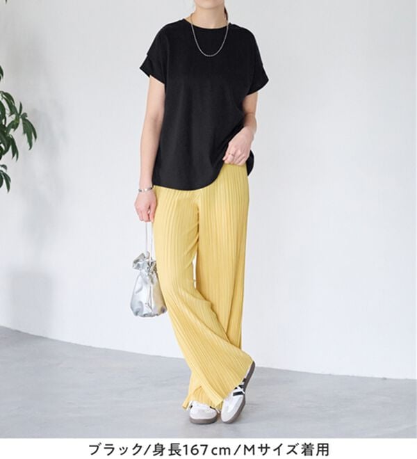 Viola e Viola（ヴィオラ エ ヴィオラ）の「脱普通！すっきり見え大人の上品Ｔシャツ（Tシャツ）」｜詳細画像