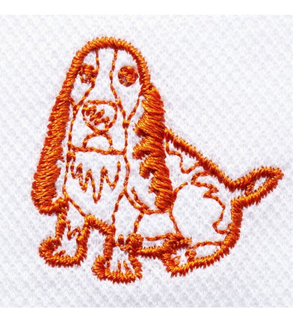 「＜ハッシュパピー＞マリンモチーフ飛び柄刺しゅうポロシャツ（メンズポロシャツ）」｜詳細画像