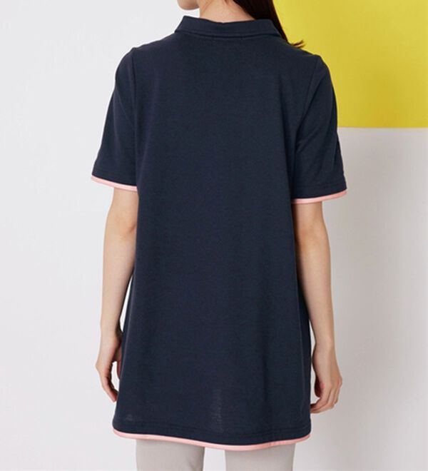 BELLUNA（ベルーナ）の「＜ＦＩＬＡ＞ひんやり！タック使い配色ポロチュニック（ポロシャツ）」｜詳細画像