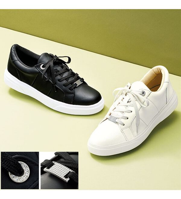 ルフラン（ルフラン）の「エルドベーレ ビジュー金具付レザースニーカー（スニーカー）」｜詳細画像