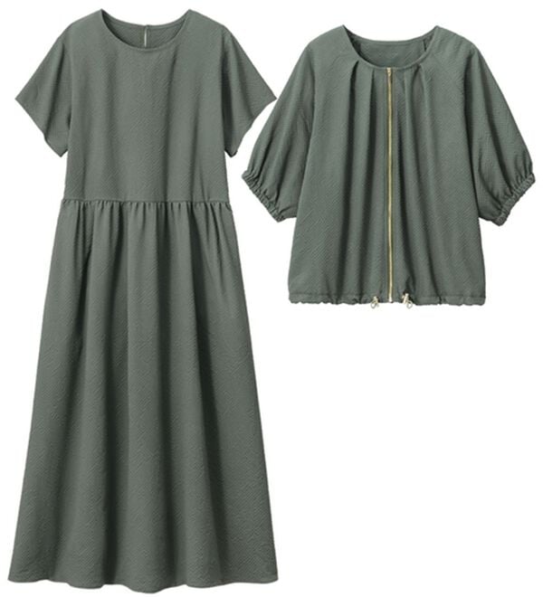 ルフラン（ルフラン）の「お買得＊活躍ブルゾン＆ワンピ（ブラウススーツ）」｜詳細画像