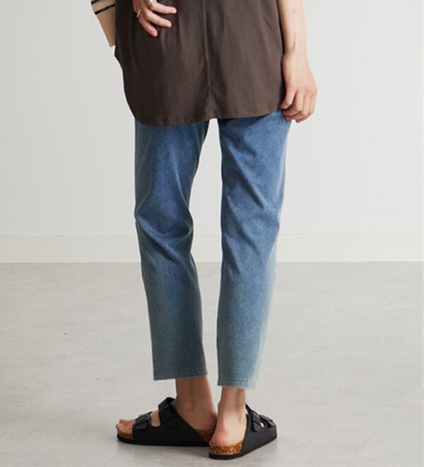 BELLUNA（ベルーナ）の「【再入荷】美ストレッチ素材アンクル丈レギンスパンツ（クロップドパンツ）」｜詳細画像