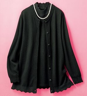 ルフラン（ルフラン）の「礼装用　濃黒ニットアンサンブル（アンサンブル）」｜詳細画像