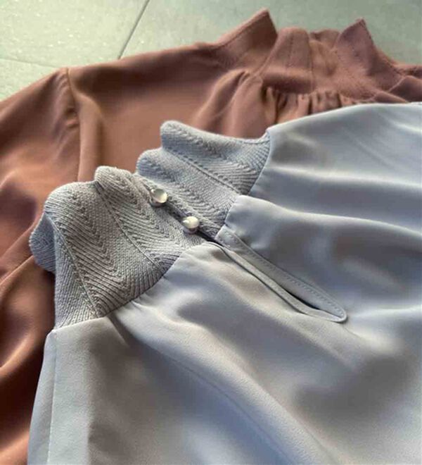 RANAN（ラナン）の「スカラップリブニット使いブラウス（ブラウス）」｜詳細画像