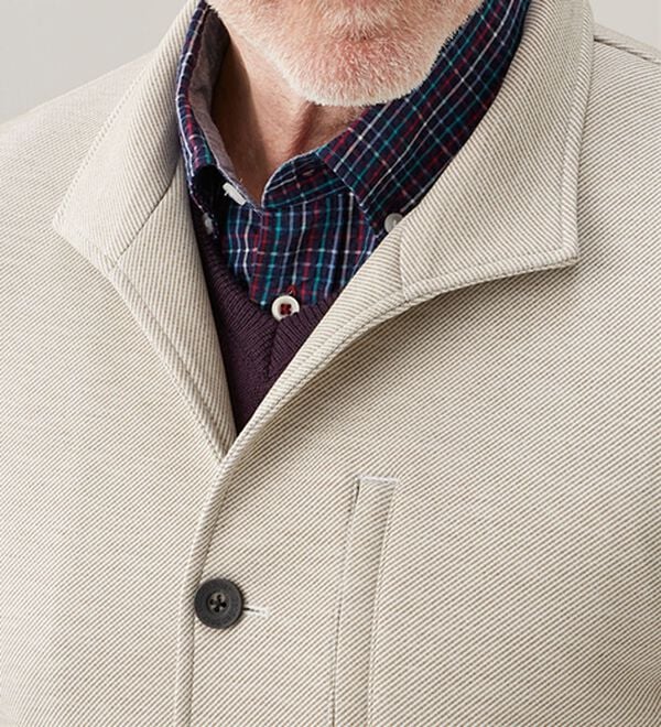 「＜ゴールデンベア＞上品仕上げのストレッチジャケット（メンズジャケット）」｜詳細画像