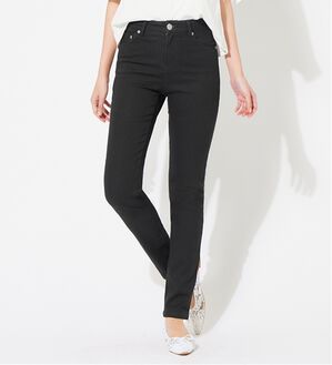 alotta（アロッタ）の「美脚ストレッチスキニーデニムパンツ（フルレングスパンツ）」｜ブラック