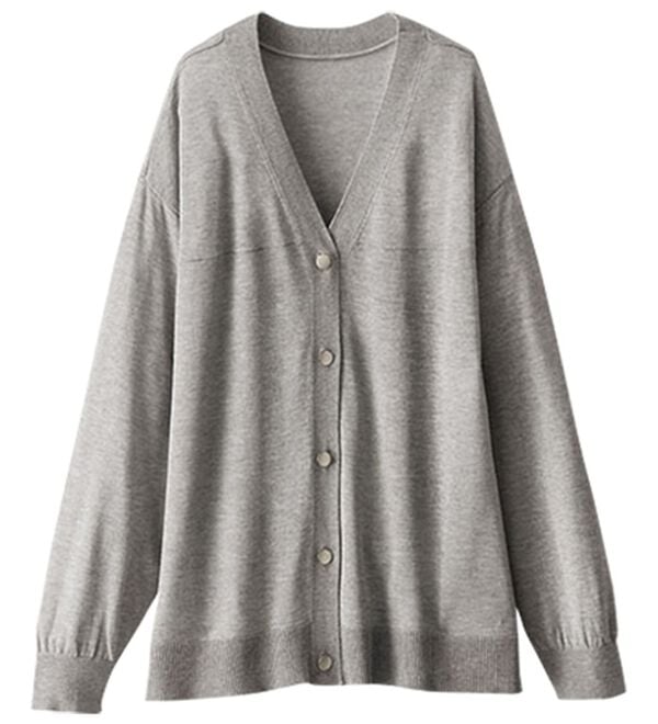 BELLUNA（ベルーナ）の「【快適Ｌａｂ．】シャリ冷！洗える多機能ニットカーディガン（ニットカーディガン）」｜詳細画像