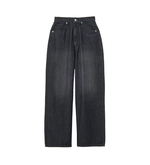 GeeRA（ジーラ）の「サイドラインワイドデニムパンツ（フルレングスパンツ）」｜詳細画像