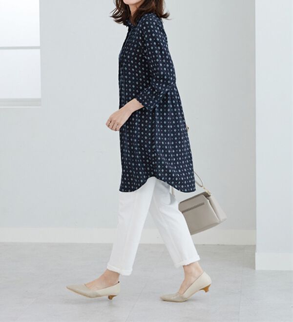 BELLUNA（ベルーナ）の「レーヨン素材ピンタック使いワンピース（その他ワンピース）」｜詳細画像