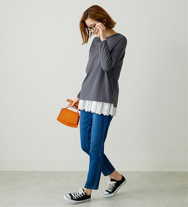 BELLUNA（ベルーナ）の「美ストレッチ素材レギンスパンツ（スパッツ・レギンス）」｜詳細画像