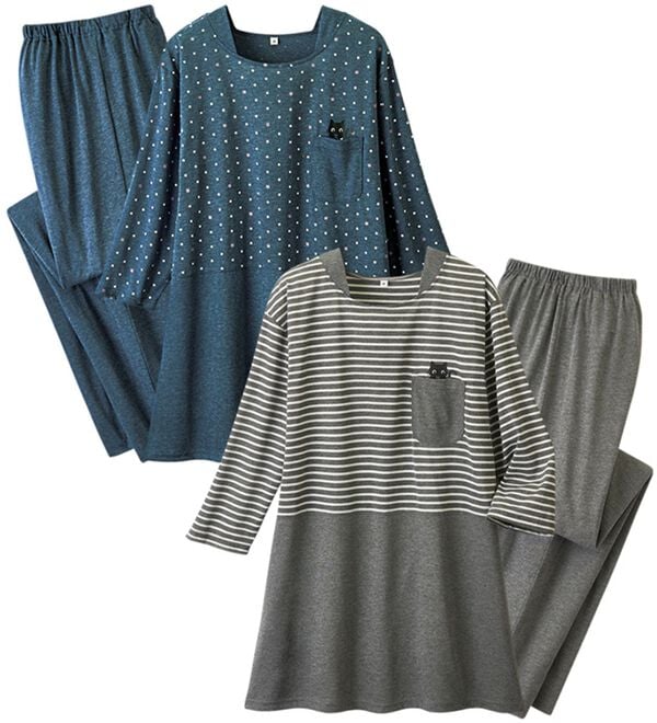 ルフラン（ルフラン）の「【２着組】お得なリラックス猫ホームスーツ（パジャマ・ルームウェア）」｜詳細画像