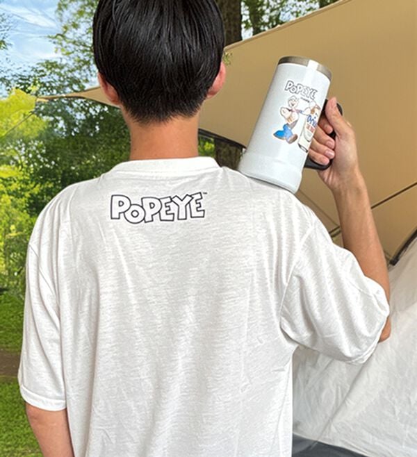 「＜ポパイ＞オリオンコラボＴシャツ＆タンブラーセット（メンズＴシャツ）」｜詳細画像