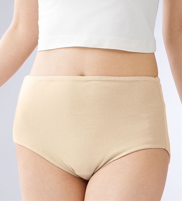 LAVIENNE（ラヴィエンヌ）の「綿１００％ガーゼ調二重仕立てショーツ（ショーツ）」｜詳細画像