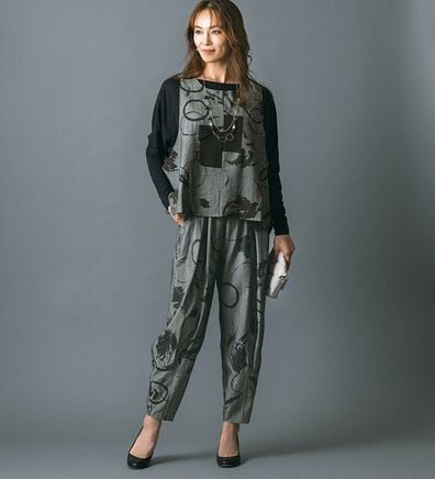 ルフラン（ルフラン）の「大人のモノトーンセットアップ＜アリシア＞（セットアップ）」