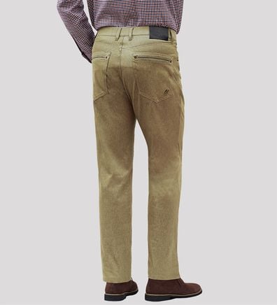 「【３本組】＜コムルヴァン・オム＞新定番！杢調ストレッチパンツ（メンズフルレングスパンツ）」