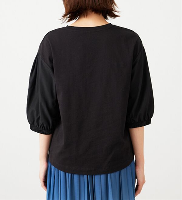 BELLUNA（ベルーナ）の「ドット刺しゅうデザイン袖切替プルオーバー（カットソー）」｜詳細画像