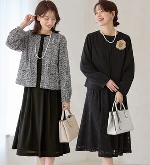 Viola e Viola（ヴィオラ エ ヴィオラ）の「【２点セット】選べる！華やかワンピースアンサンブルスーツ（ワンピースセットスーツ）」｜詳細画像