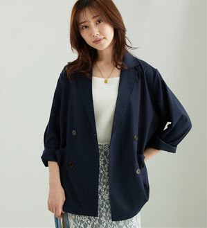 BELLUNA（ベルーナ）の「ダブルテーラードジャケット（その他ジャケット）」｜ネイビー