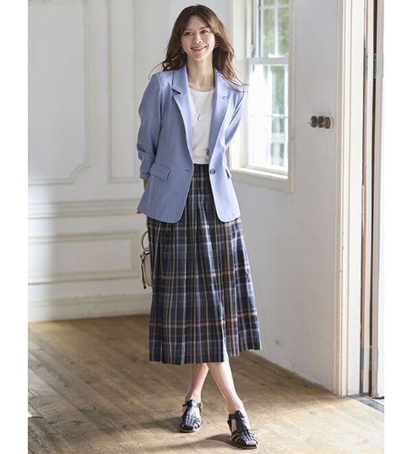 BELLUNA（ベルーナ）の「＜楽スタフィット＞テーラードジャケット（テーラードジャケット）」｜詳細画像