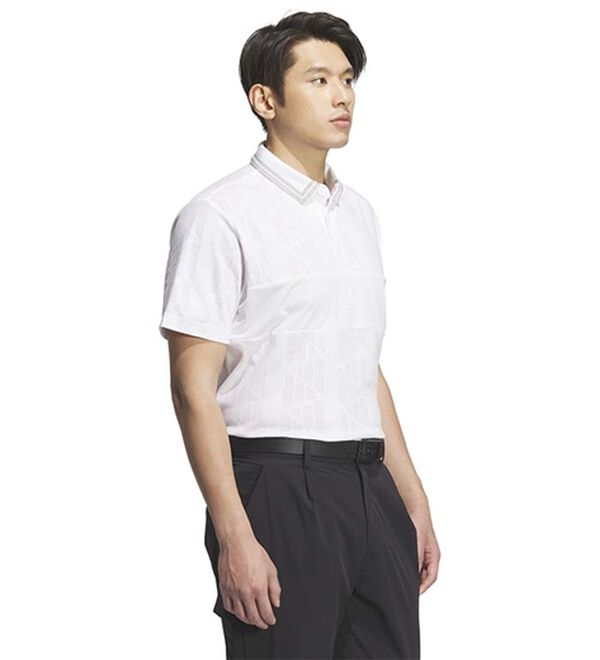 「＜ａｄｉｄａｓ＞ビヨンドザコースジャガードＢＯＳロゴ半袖シャツ（メンズポロシャツ）」｜詳細画像