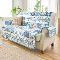 「ハワイアンキルト風冷感ソファカバー（ソファーカバー）」