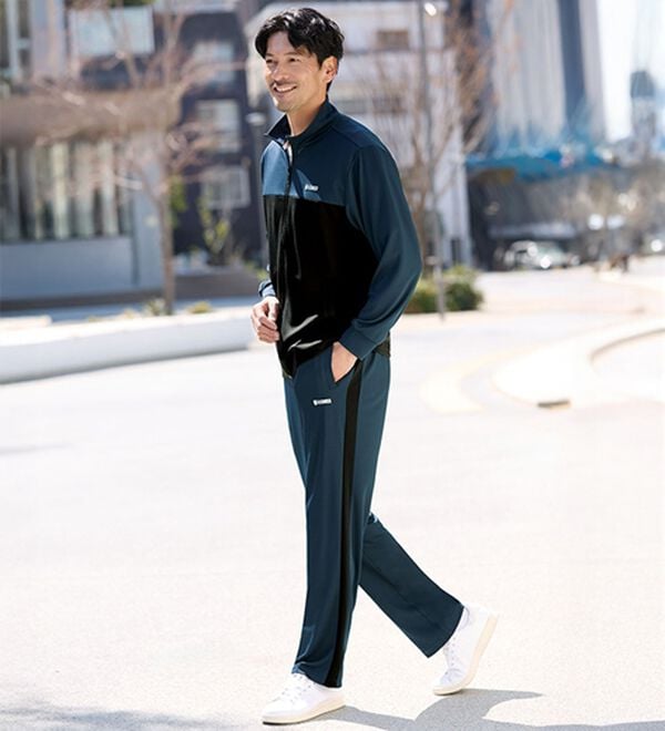 「＜ケー・スイス＞配色ＵＶジャージ上下セット（メンズゴルフグッズ）」｜詳細画像
