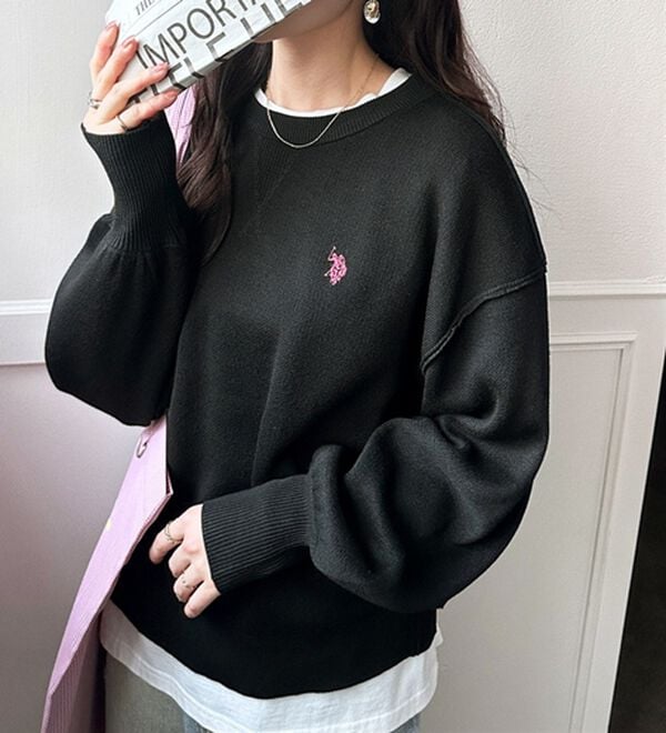 GeeRA（ジーラ）の「【U.S. POLO ASSN.】スウェットライクニット（ニット・セーター）」｜詳細画像