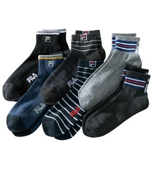「【６足組】＜フィラ＞マルチカラーソックス（メンズ靴下・タイツ）」｜詳細画像