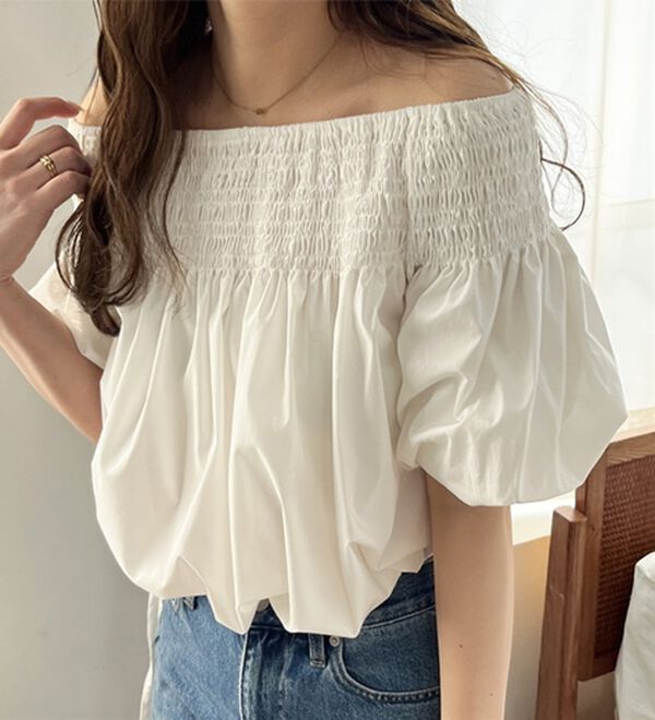 GeeRA（ジーラ）の「ドロストオフショルブラウス（ブラウス）」｜詳細画像