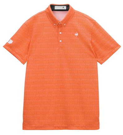 「＜ルコック＞ロゴボーダー柄半袖シャツ（メンズシャツ）」