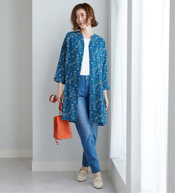 BELLUNA（ベルーナ）の「【接触冷感】レーヨン素材ウエストタック使いワンピース（その他ワンピース）」｜詳細画像