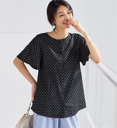 Viola e Viola（ヴィオラ エ ヴィオラ）の「さらさらＥＡＳＹ　Ａラインブラウス（チュニック）」