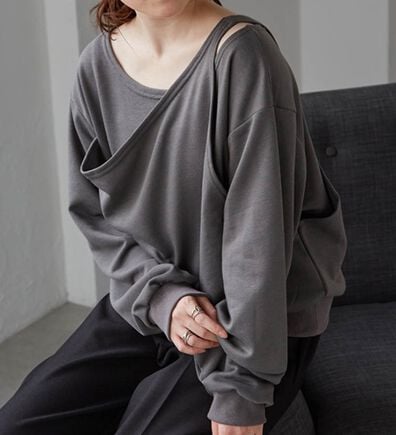 RANAN（ラナン）の「レイヤードデザインスウェット（トレーナー・スウェット）」