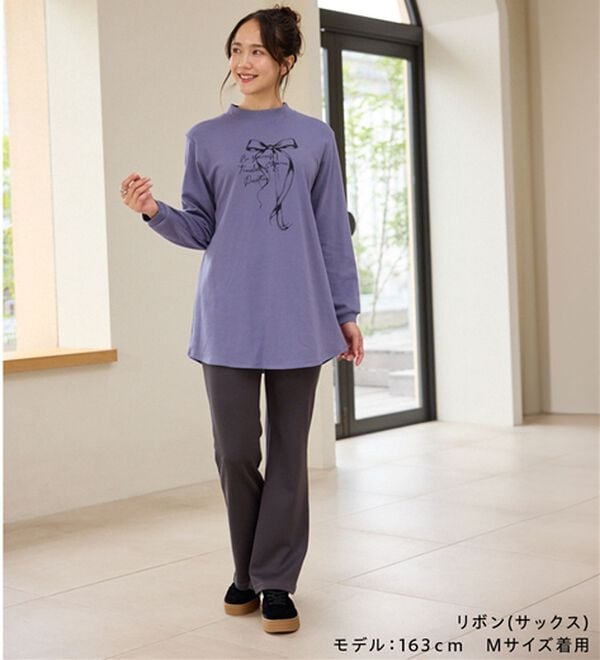 BELLUNA（ベルーナ）の「【メルティポンチ】プリントチュニック（チュニック）」｜詳細画像