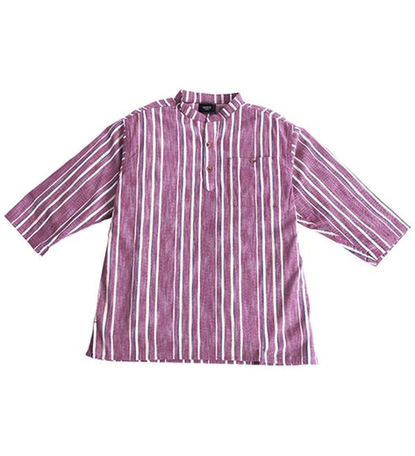 「ざっくり木綿のゆったりリラックスシャツ（メンズシャツ）」｜詳細画像