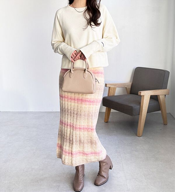GeeRA（ジーラ）の「グラデーションニットスカート（ロングスカート）」｜詳細画像