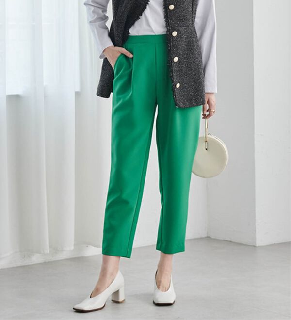 RANAN（ラナン）の「美脚シルエットクロップドパンツ（フルレングスパンツ）」｜詳細画像