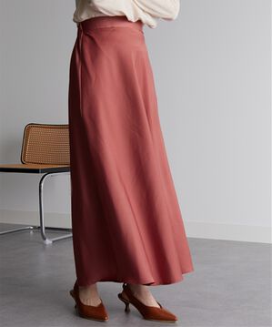 RANAN（ラナン）の「サテンマーメイドスカート（ロングスカート）」｜ピンク