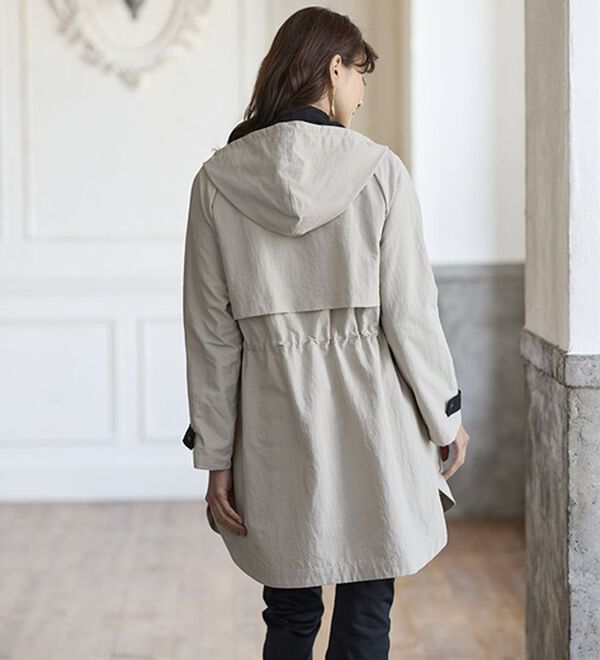 BELLUNA（ベルーナ）の「おしゃれの主役！蓄熱中わたベスト付配色コート（ハーフコート）」｜詳細画像