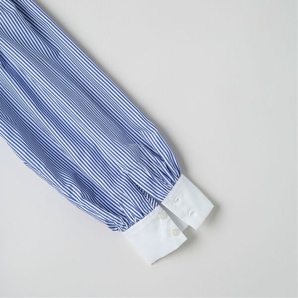 RANAN（ラナン）の「袖ボリュームバンドカラーシャツワンピース（シャツワンピース）」｜詳細画像