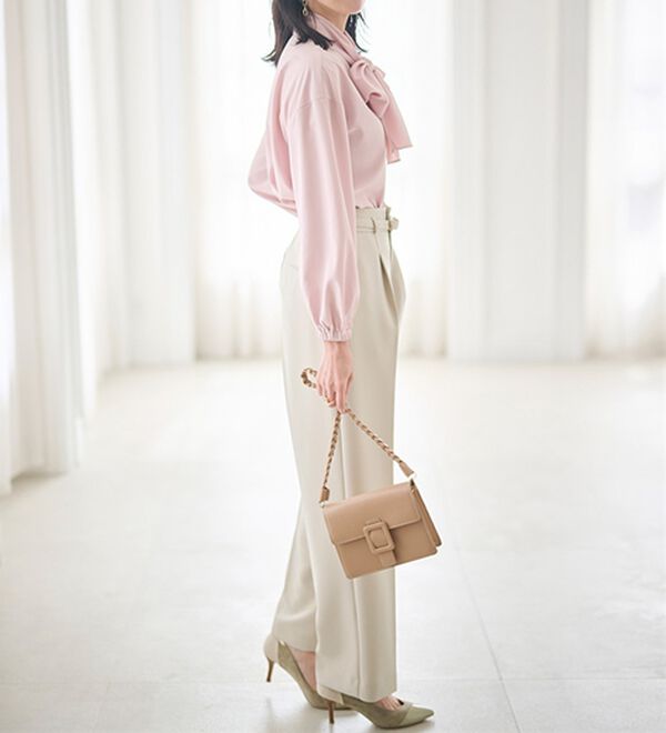 RANAN（ラナン）の「洗える！ベルト付ワイドパンツ（ワイドパンツ・ガウチョ）」｜詳細画像