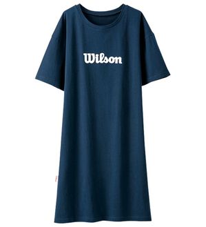 BELLUNA（ベルーナ）の「＜Ｗｉｌｓｏｎ＞コットン１００％ビッグＴシャツ（チュニック）」｜ネイビー