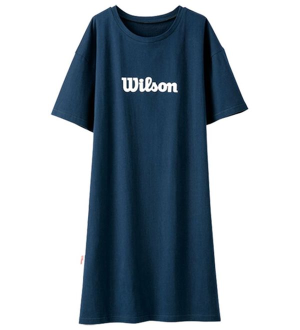 BELLUNA（ベルーナ）の「＜Ｗｉｌｓｏｎ＞コットン１００％ビッグＴシャツ（チュニック）」｜ネイビー