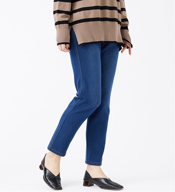 BELLUNA（ベルーナ）の「裏ベロアストレッチ素材レギンスパンツ（フルレングスパンツ）」｜詳細画像