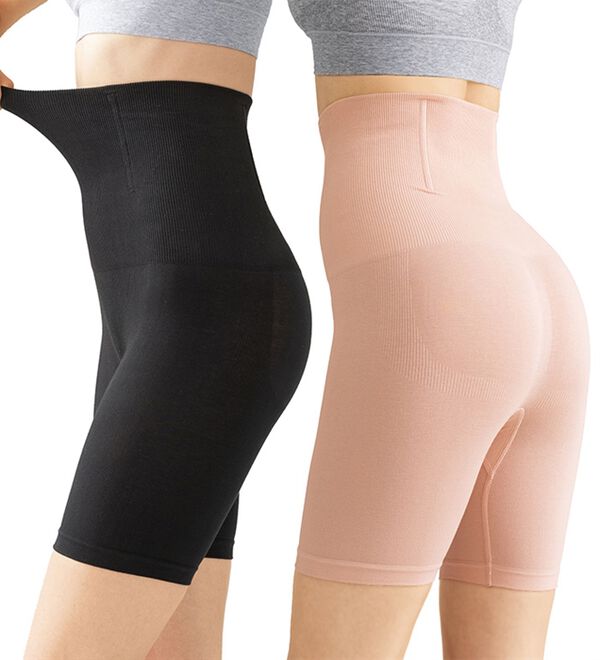 LAVIENNE（ラヴィエンヌ）の「【２色組】めくれにくい！１枚でキレイが叶うハイウエストショーツガードル（ショーツ）」｜詳細画像